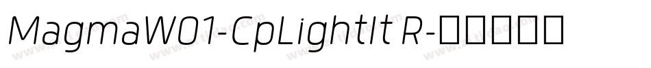 MagmaW01-CpLightIt R字体转换